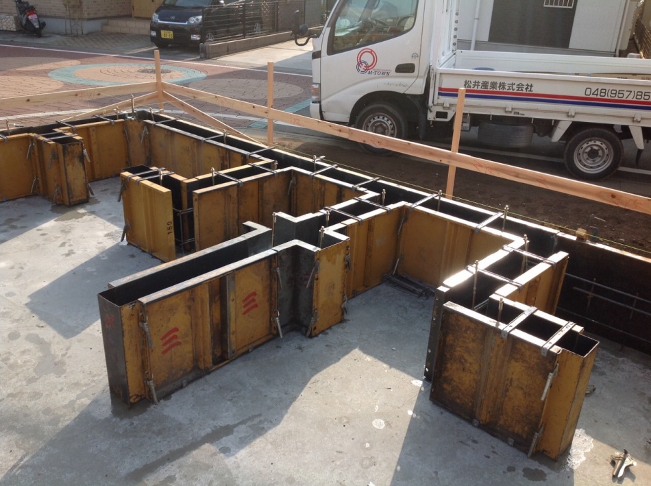 埼玉県三郷市 N様邸の基礎工事は型枠工事です。松井産業株式会社 イシンホーム三郷店