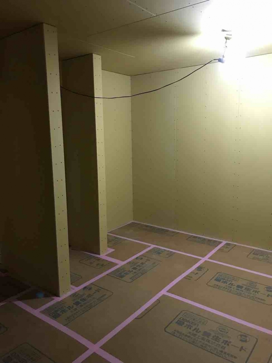 埼玉県越谷市N様邸平屋注文住宅新築工事は木工事中です。