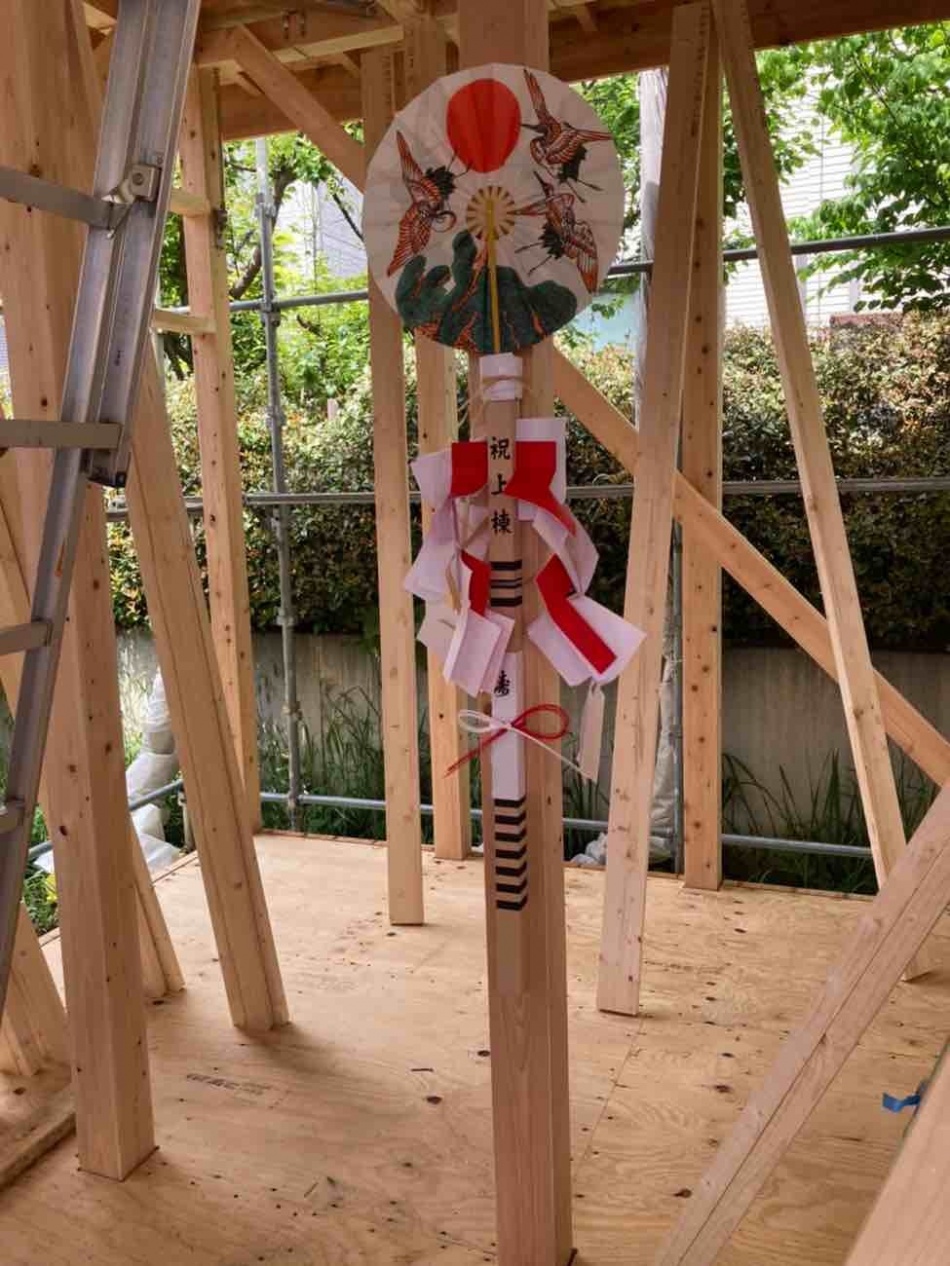 千葉県柏市O様邸は上棟後のお清めを行いました。