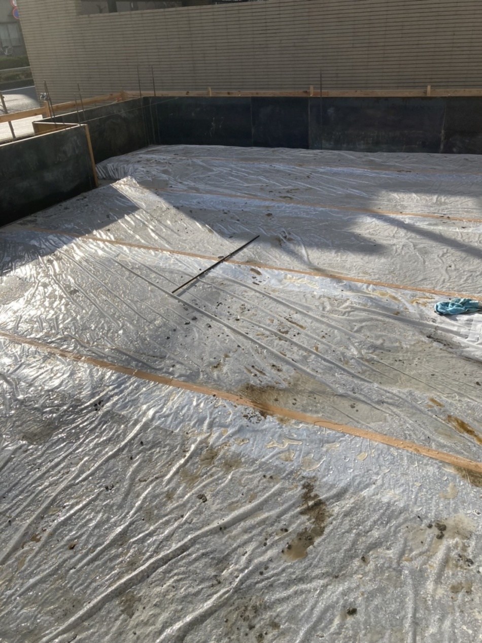 東京都足立区S様邸注文住宅新築工事は基礎工事中です。