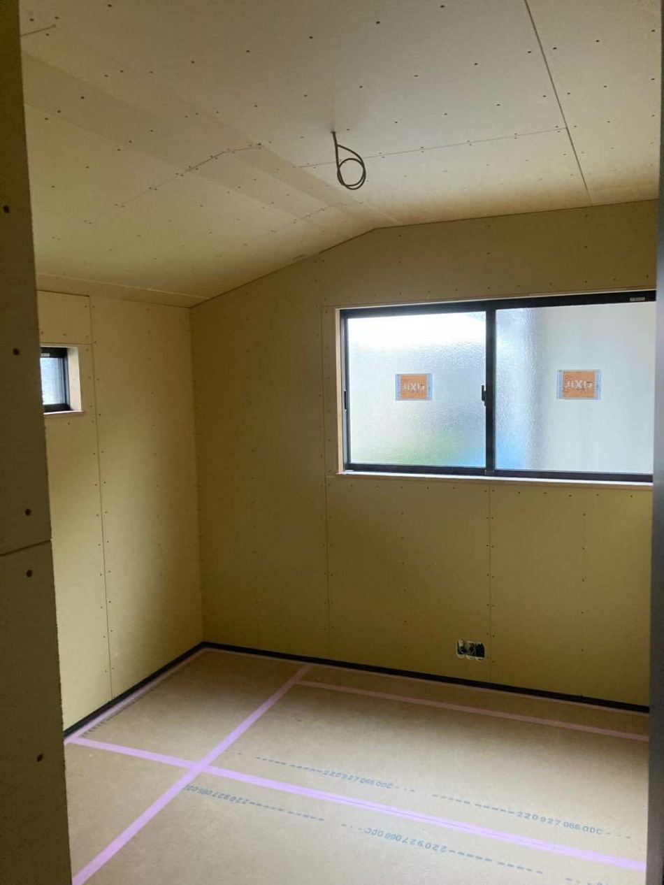 埼玉県久喜市T様邸注文住宅新築工事は木工事が完了しました。