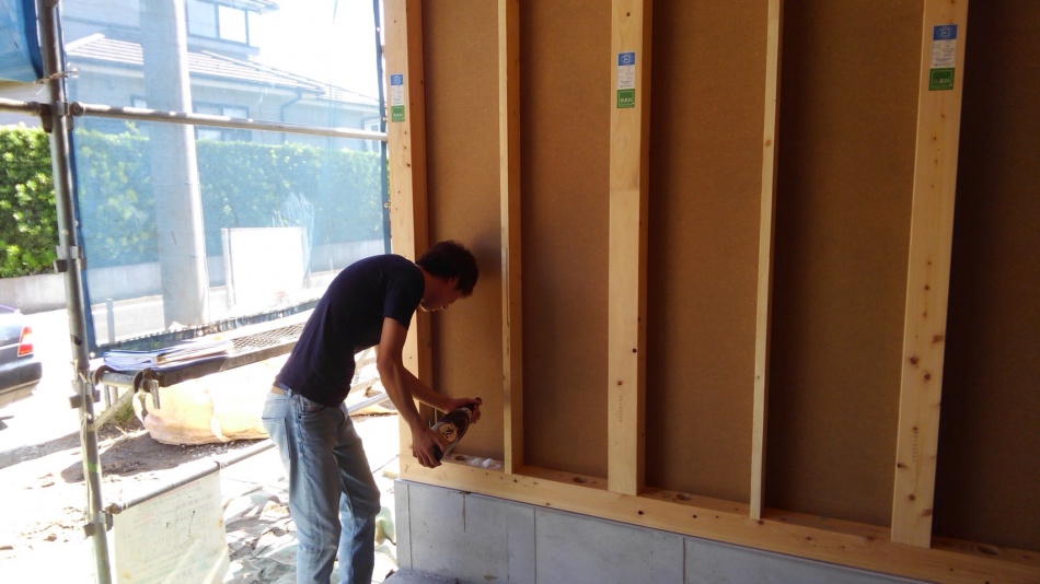 吉川市M様邸ガレージハウスは上棟お清めでした。