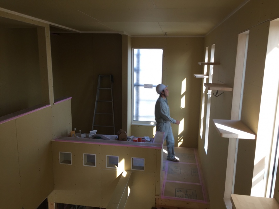 春日部市I様邸新築工事はキャットウォークを取り付けました。