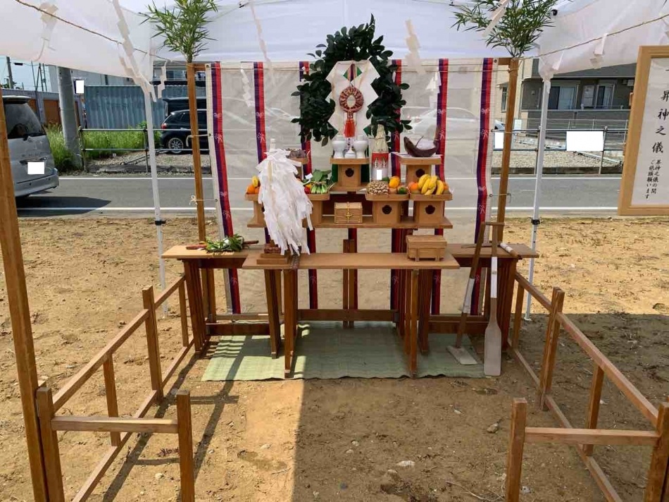 【埼玉県三郷市】F様ガレージハウス共同住宅は地鎮祭を行いました。