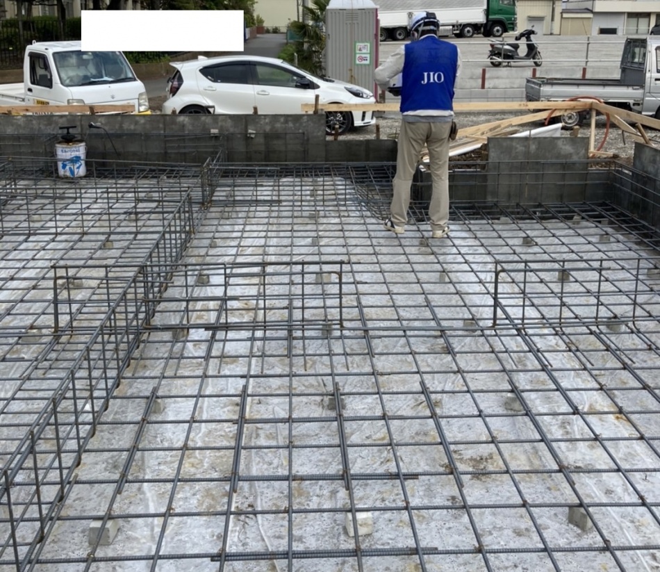 埼玉県三郷市A様邸注文住宅新築工事は基礎配筋検査を行いました。
