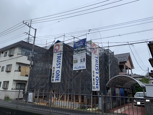 【吉川市】S様邸新築工事は上棟しました。