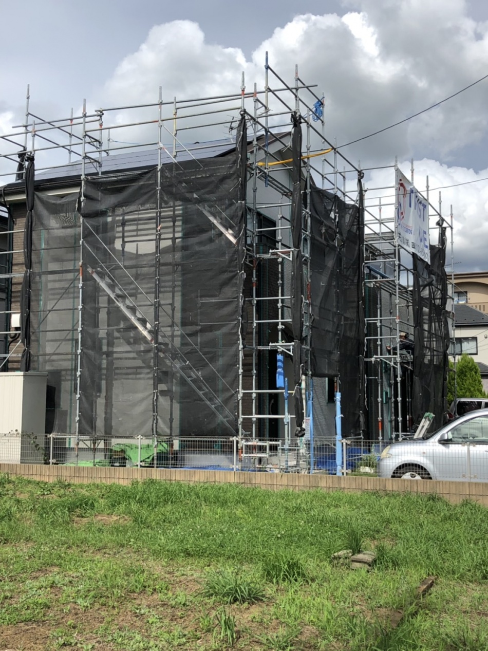 台風6号に備えて台風養生をしていました。