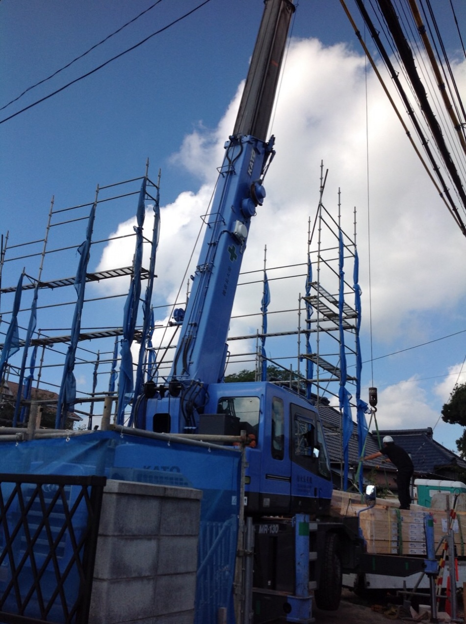 【埼玉県三郷市】K様邸新築工事は上棟でした。松井産業株式会社 イシンホーム三郷店