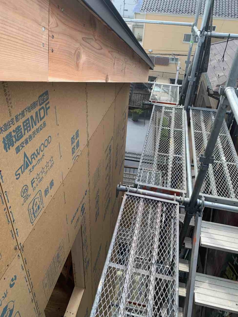 埼玉県三郷市I様邸注文住宅新築工事は上棟後のお清めを行いました。