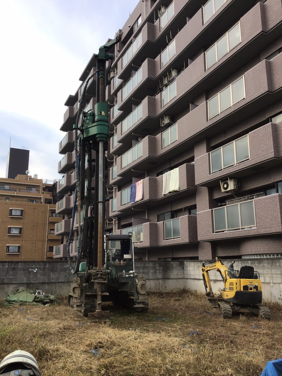 埼玉県三郷市S様邸注文住宅新築工事は地盤改良工事です。