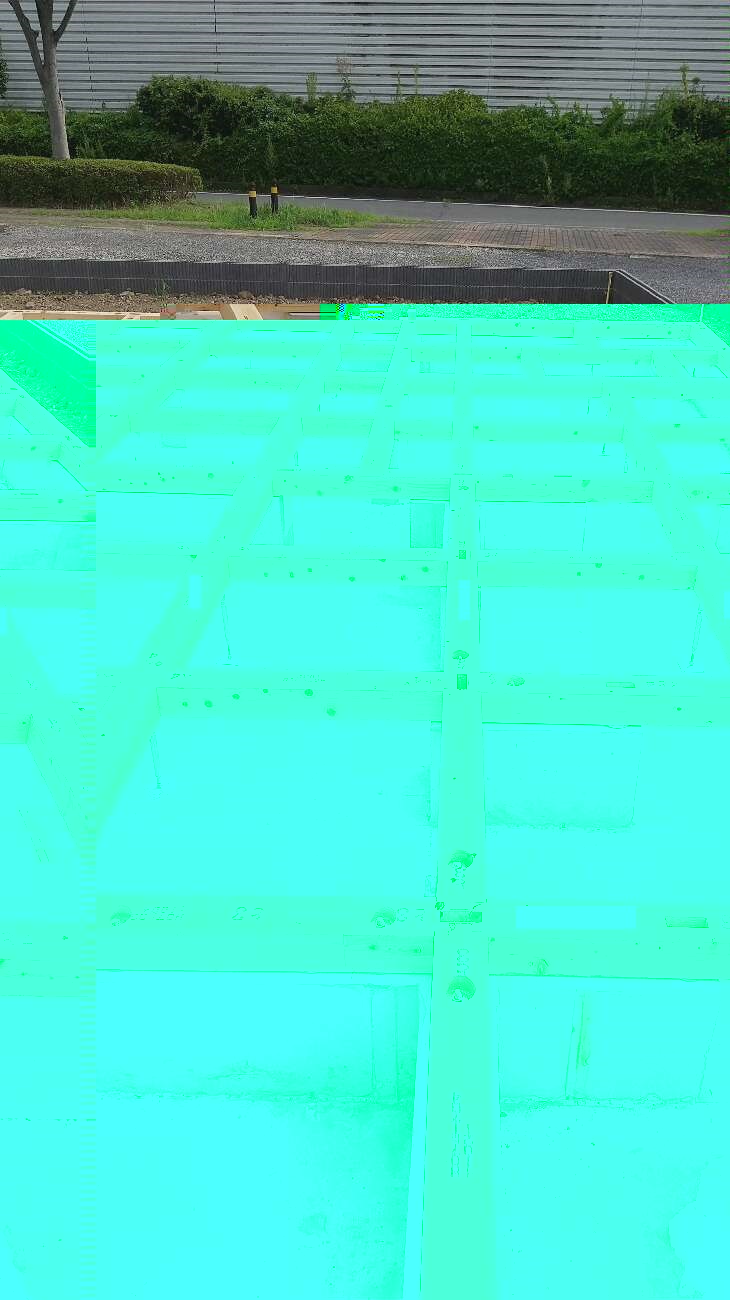 埼玉県三郷市E様邸注文住宅新築工事は土台引き工事を行いました。