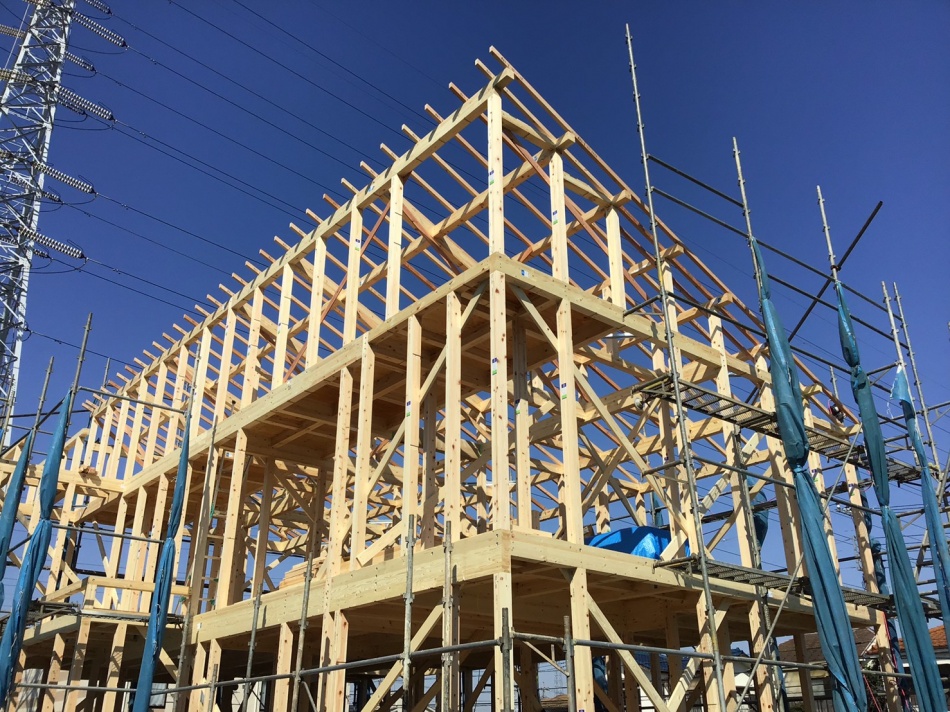 足立区S様邸は上棟しました。