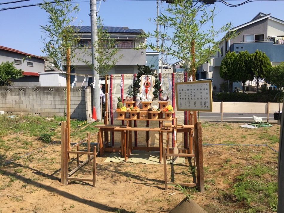 【埼玉県三郷市】K様邸地鎮祭を晴天の中行いました。松井産業 イシンホーム三郷店