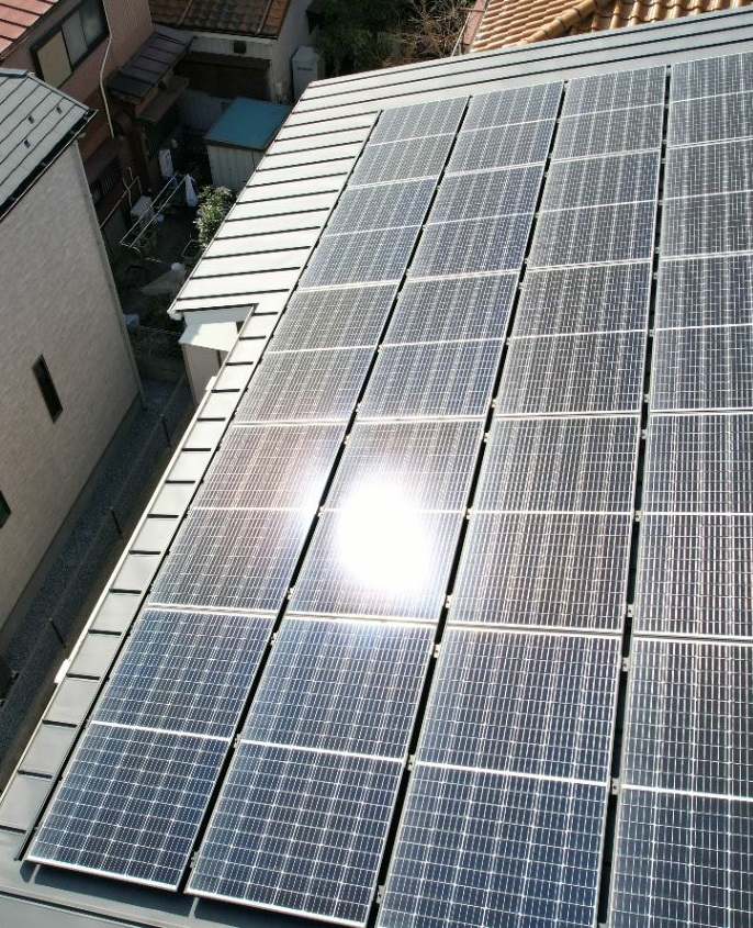 埼玉県吉川市T様邸注文住宅新築工事は引渡し後の屋根ドローン診断を行いました。