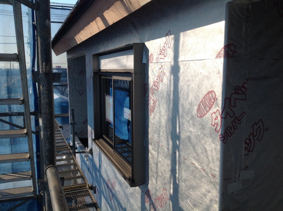 【埼玉県三郷市】O様邸新築工事はタイベックシルバーを貼っています。松井産業株式会社 イシンホーム三郷店