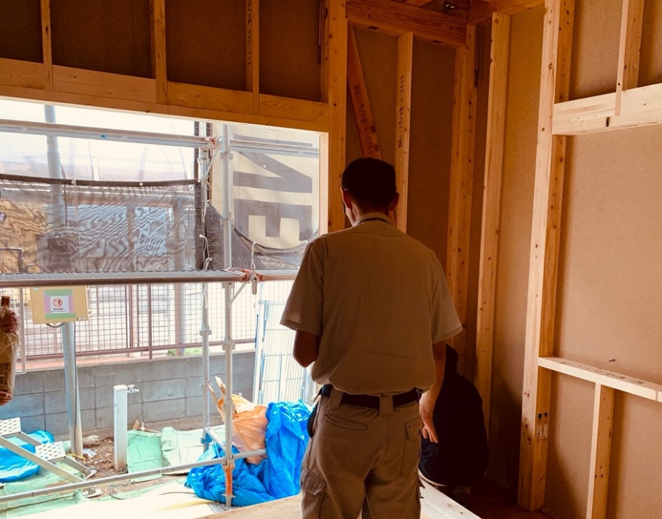 【吉川市】I様邸注文住宅新築工事は上棟お清めです。