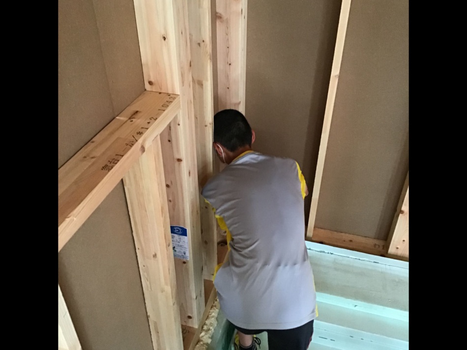 埼玉県三郷市H様邸注文住宅新築工事は上棟後のお清めを行いました。