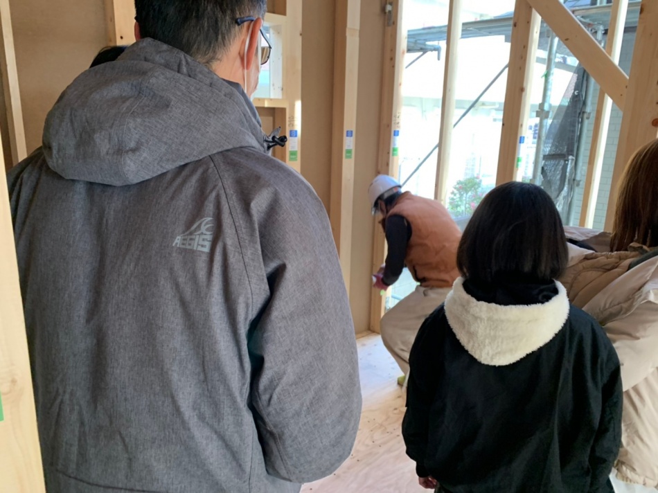 埼玉県吉川市T様邸注文住宅新築工事は上棟お清めです。