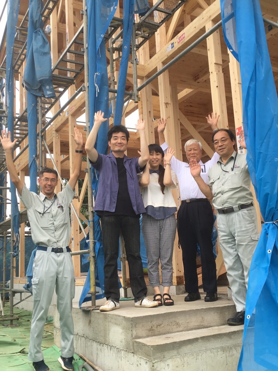 【埼玉県三郷市】K様上棟のお清めを行いました。松井産業 イシンホーム三郷店