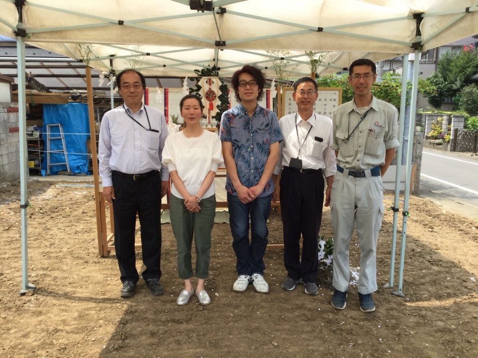 越谷市S様邸の地鎮祭でした。松井産業