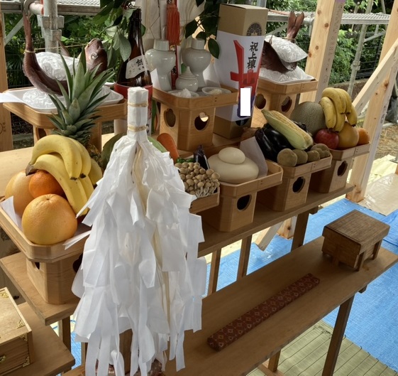 埼玉県三郷市M様邸注文住宅新築工事は上棟お清めを行いました。