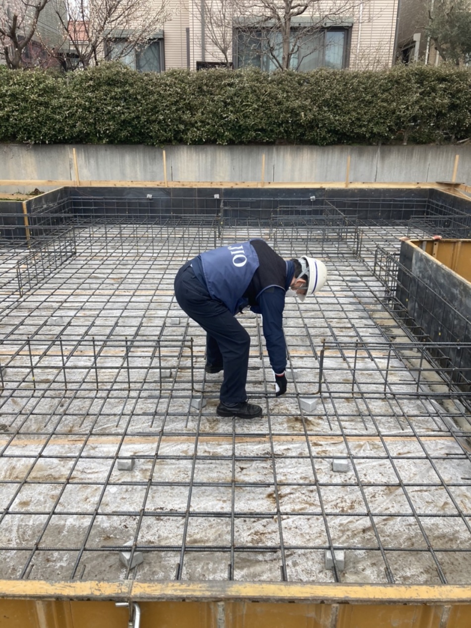 千葉県柏市O様邸注文住宅新築工事は第三者機関による配筋検査を行いました。