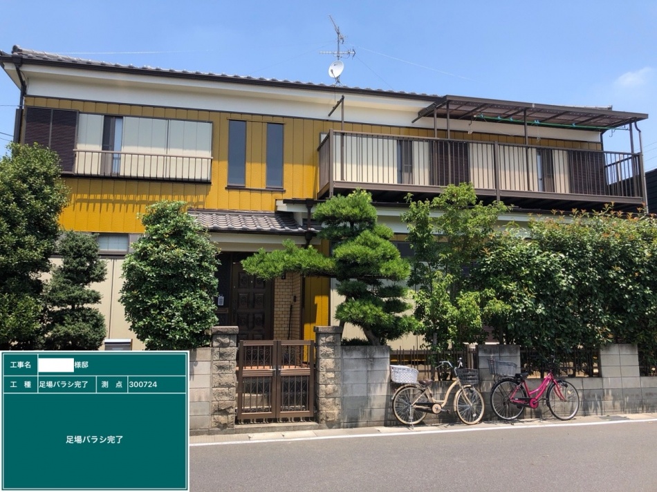 三郷市E様邸は足場を外し工事が完了しました。