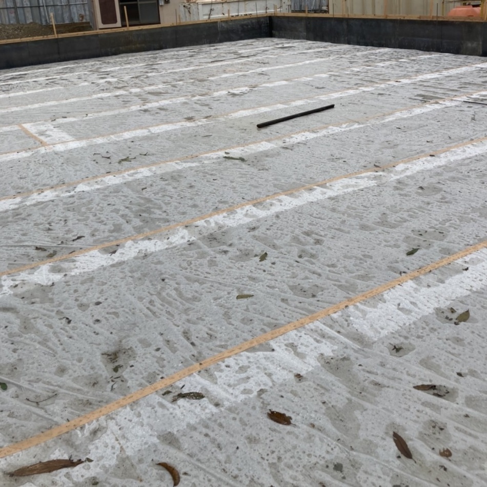 埼玉県八潮市S様邸注文住宅新築工事は基礎工事を行っています。