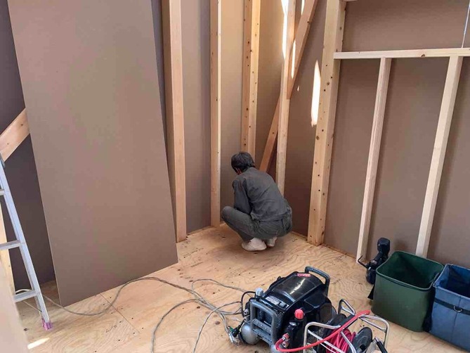 埼玉県三郷市U様邸注文住宅新築工事は上棟後のお清めでした。