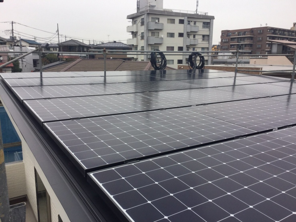 川口市H様邸は太陽光が取りつきました。