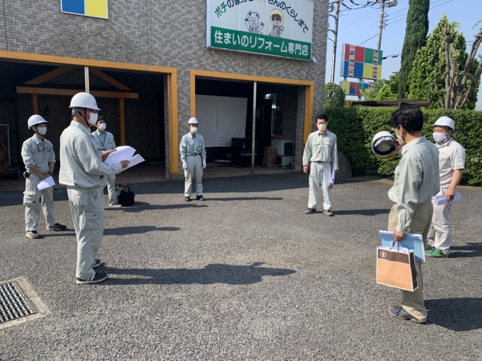 安全パトロールと協力業者勉強会をしました。