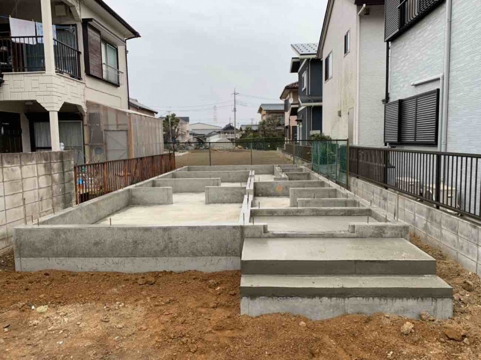 埼玉県三郷市H様邸注文住宅新築工事は基礎工事完了