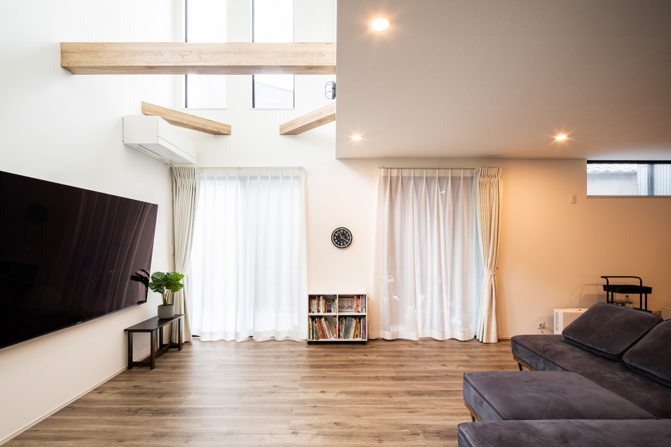 【東京都墨田区】T様邸3階建てインナーガレージ注文住宅吹抜けリビング