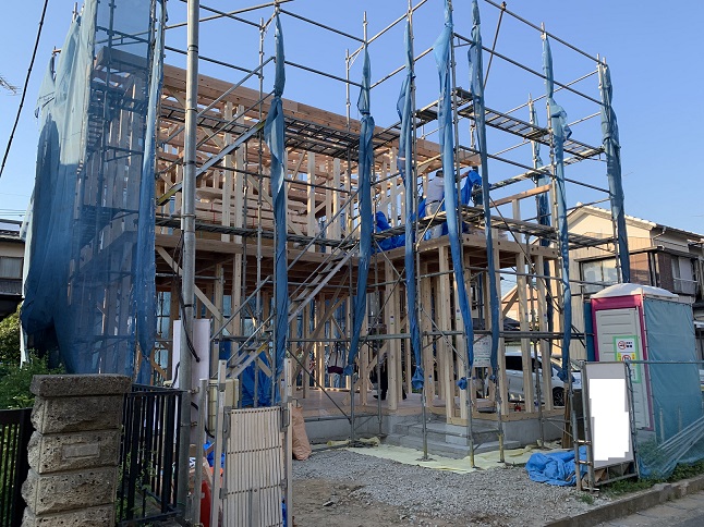 三郷市T様邸は上棟しました。松井産業