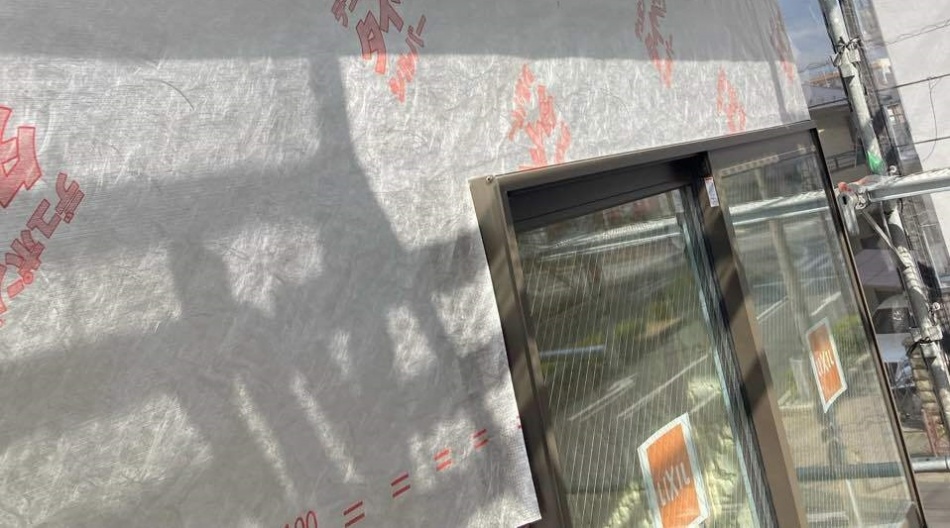 【東京都足立区】S様邸注文住宅新築工事はタイベックシルバーを施工しました。