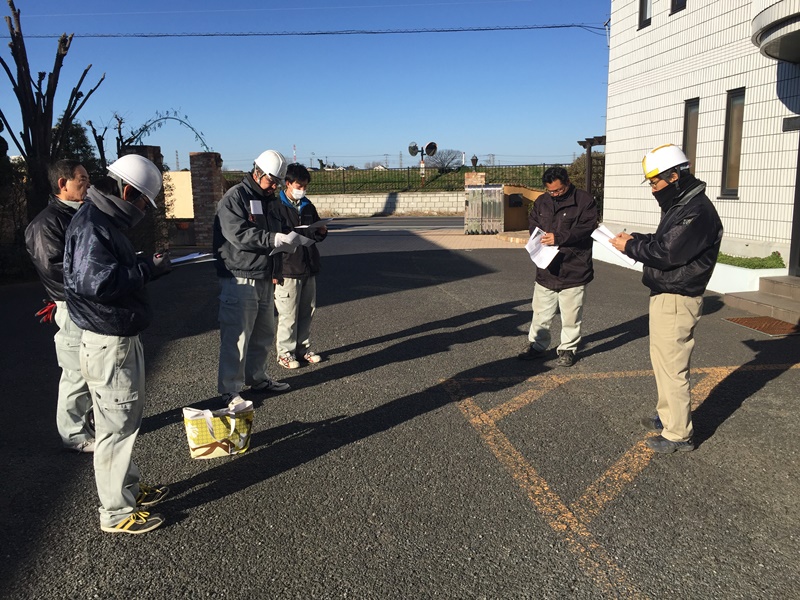 進捗中の現場パトロールを行いました。松井産業