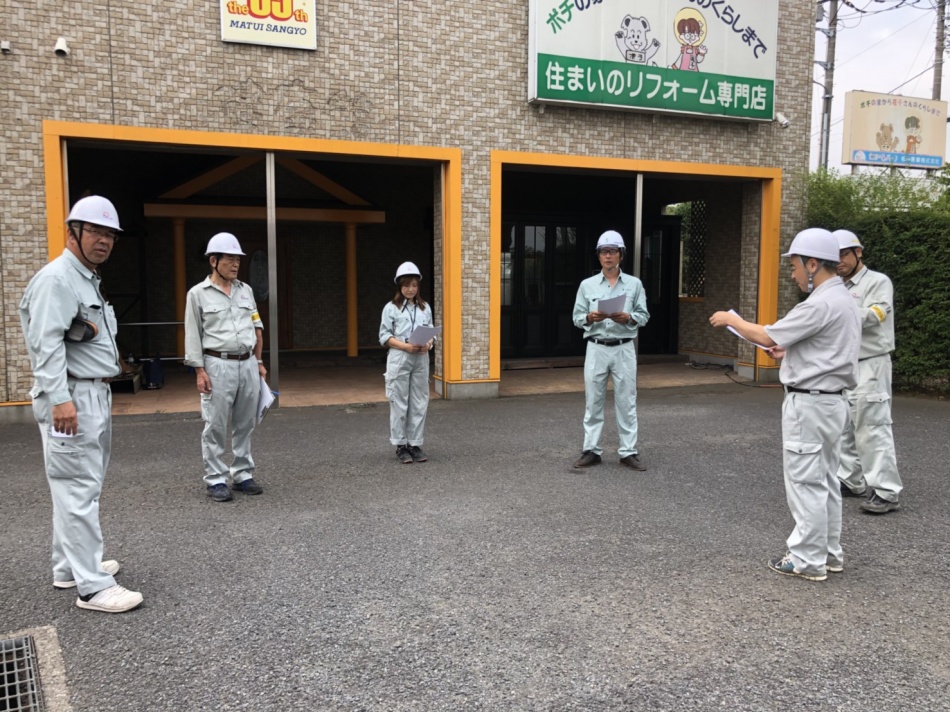 毎週行っている安全パトロールを行いました。松井産業