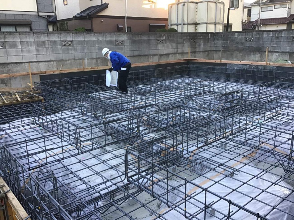 【埼玉県三郷市】S様邸注文住宅新築工事は配筋検査を行いました。