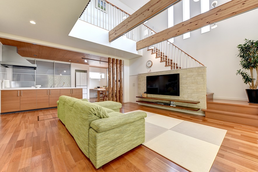 家族が集まるリビングダイニング