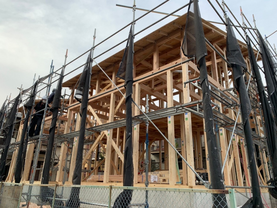 【千葉県市川市】A様邸注文住宅新築工事は上棟いたしました。