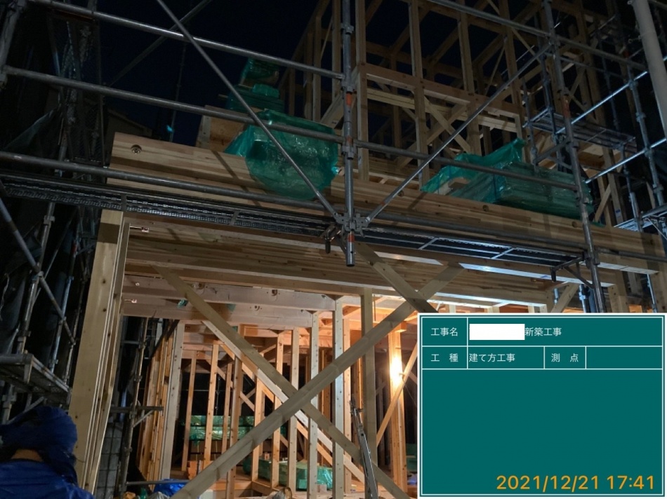 東京都墨田区K様邸注文住宅新築工事は建て方です。