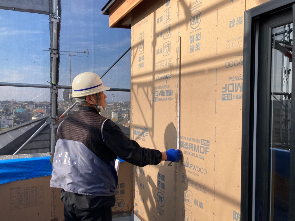 千葉県柏市M様邸注文住宅新築工事は第三者機関による構造チェックを行いました。