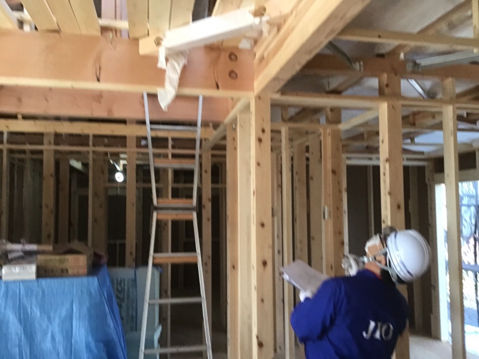 埼玉県越谷市N様邸注文住宅新築工事は第三者機関構造検査です。