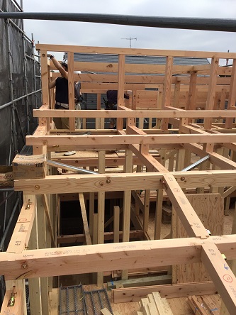 東京都練馬区I様邸注文住宅は上棟しました。