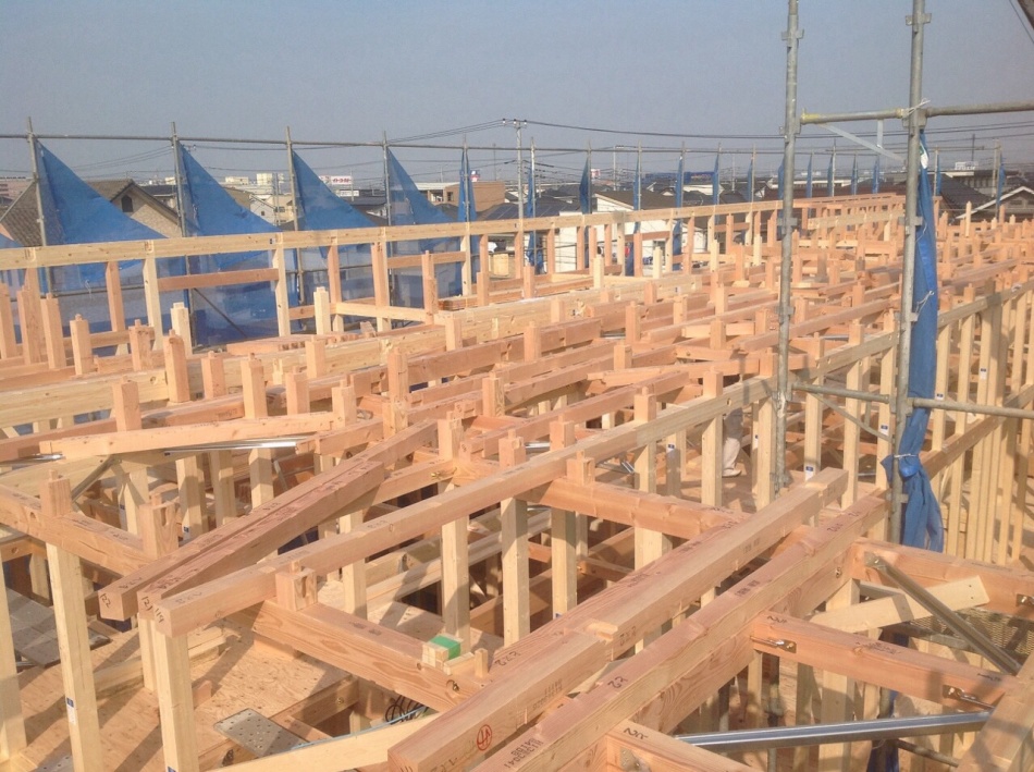 【埼玉県三郷市】W様賃貸ガレージハウスは上棟いたしました。松井産業株式会社 イシンホーム三郷店