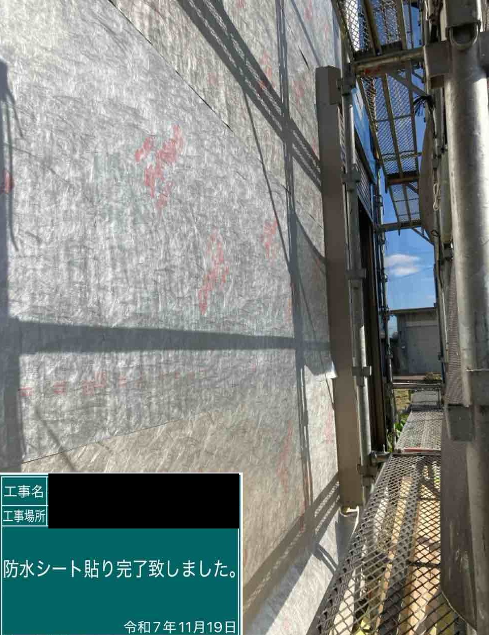 【三郷市の新築現場】Y様邸にて遮熱防水「タイベックシルバー」施工完了！土地と住まいのイシンホーム三郷店（松井産業）