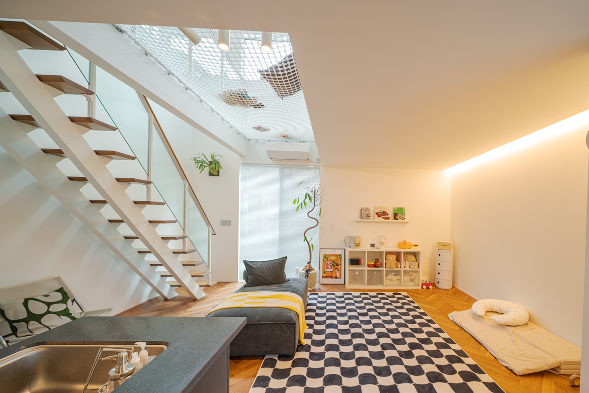 【三郷市 吉川市 八潮市で建てる注文住宅】吹き抜けが遊び場に？イシンホーム三郷店（松井産業）が提案する「空中ネット」のある暮らし